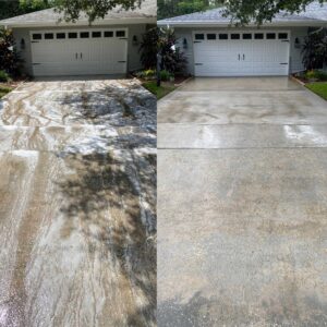 front driveway pressure washing
