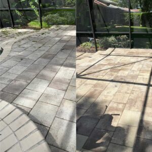 pool paver cleaning